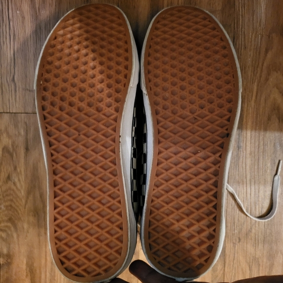 Vans Men's louis vuttion Old School Vans Handmade Cream And CheckerBoard Color - Picture 3 of 7